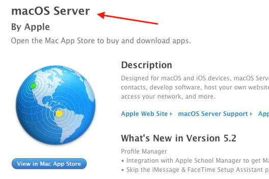 macOS Server 5